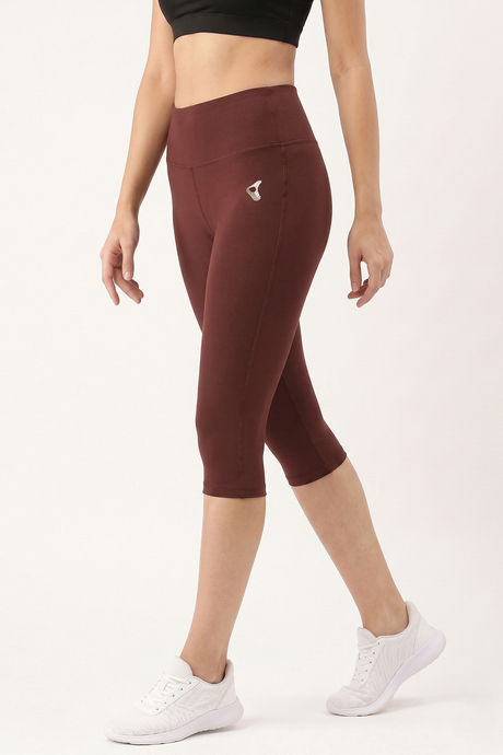 Zelocity Quick Dry Training 3/4th Leggings - Friar Brown — image 3